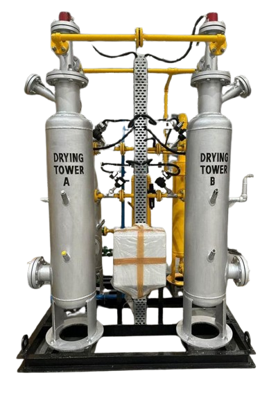 Twin Tower Gas Dryer – Reliable Moisture Removal System for Industrial Use