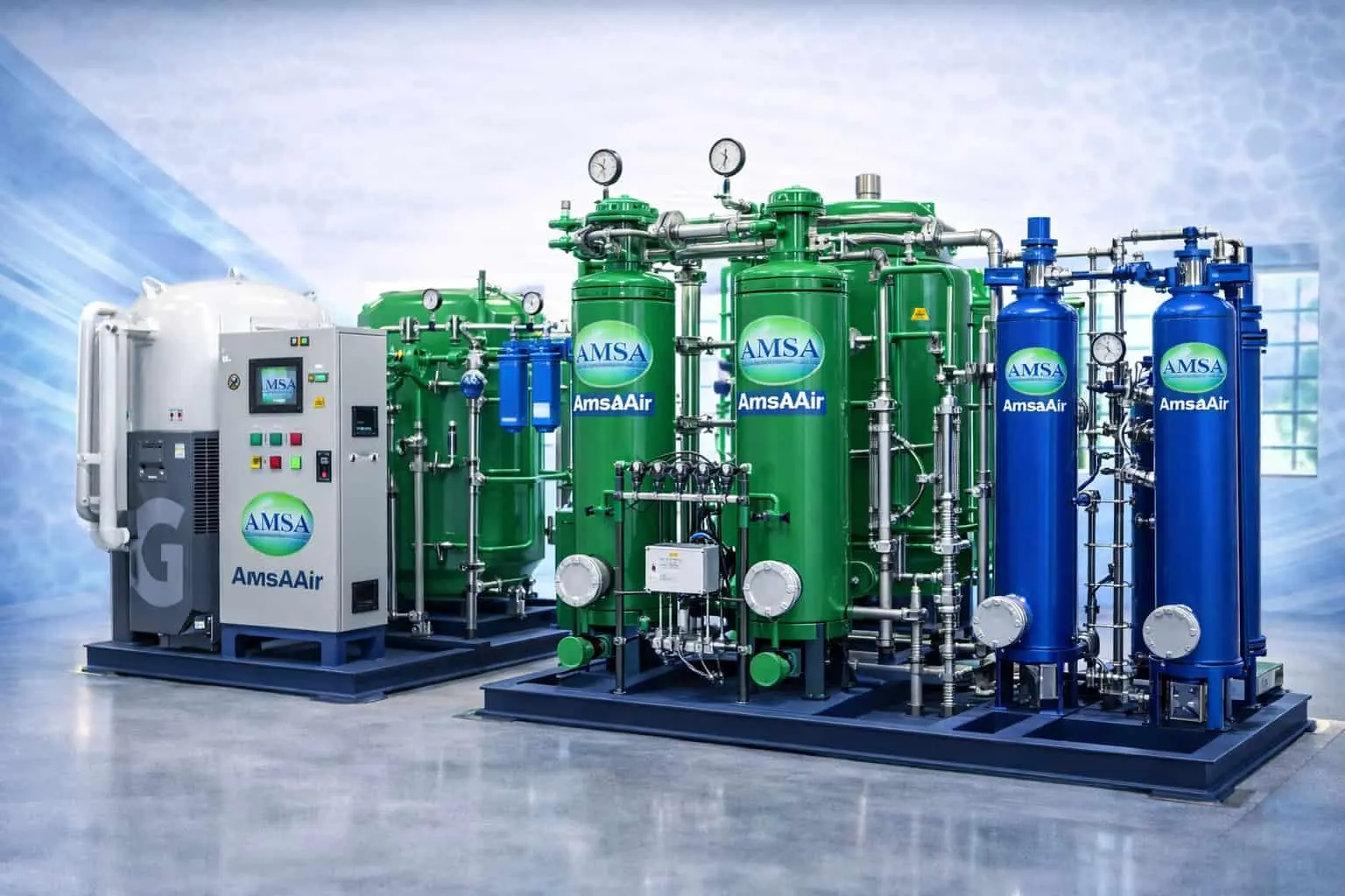 cu de oxo nitrogen gas plant by amsaair engineering