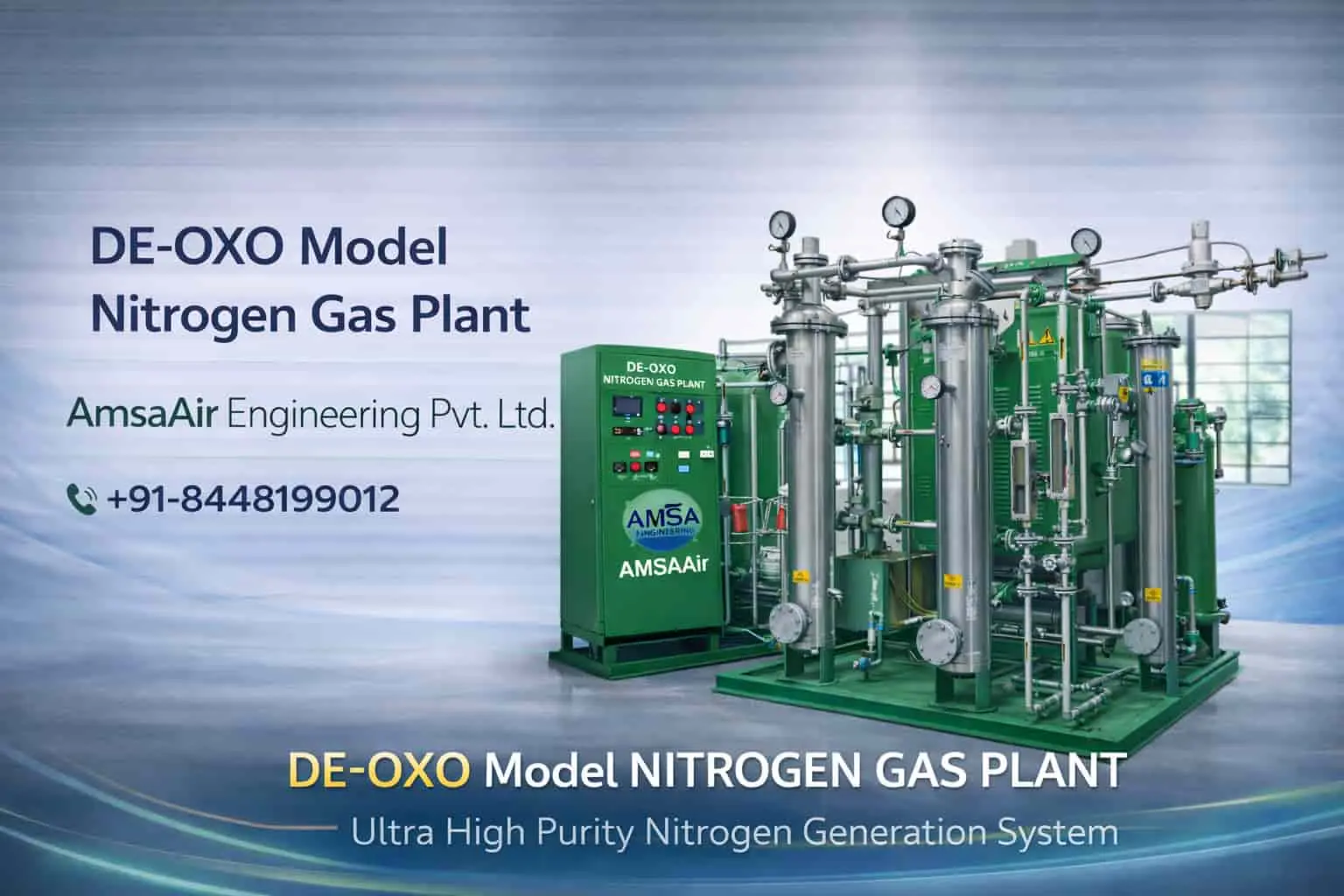 de oxo nitrogen gas plant by amsaair engineering